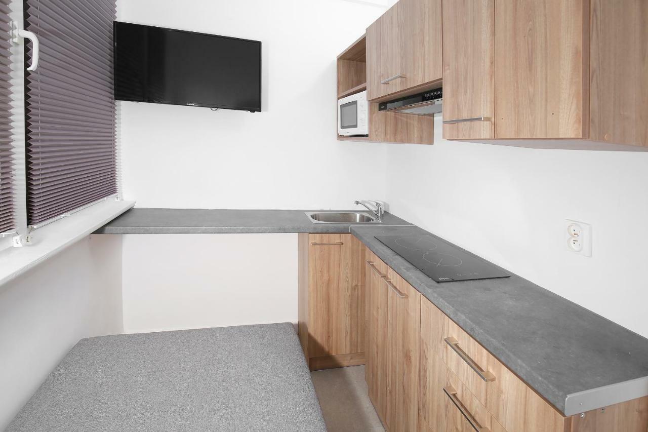 100-Sio Apartamenty Budget II คอซซาลิน ภายนอก รูปภาพ